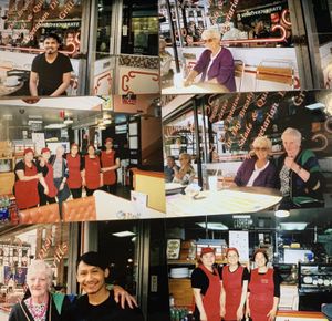 Friendly staff  at Munchees in Reading