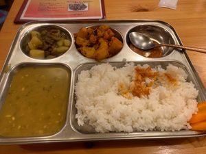 Curry set at Kathmandu Kitchen in Nagoya