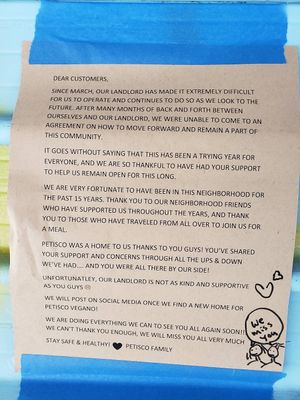 Petisco Vegano is closed! at Petisco Vegano in New York City