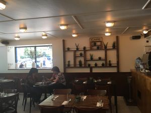 Inside of restaurant at Petisco Vegano in New York City