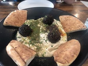 Hummus platter  at Petisco Vegano in New York City