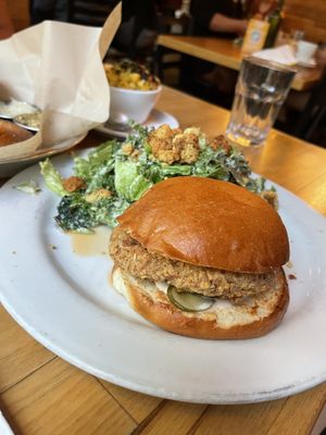 Great Caesar salad! Spicy chicken was alright at Watercourse Foods in Denver