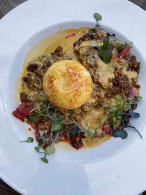 Grits breakfast at Watercourse Foods in Denver