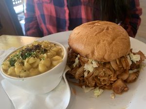 Jackfruit burger at Watercourse Foods in Denver
