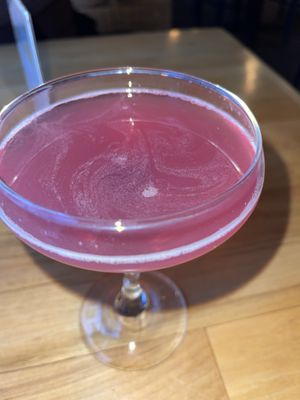 Lavender Aviation $5
Jones House gin, lemon, lavender, Bordeaux cherry. at Watercourse Foods in Denver