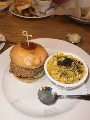 Chicken sandwich! at Watercourse Foods in Denver