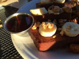French toast at Watercourse Foods in Denver