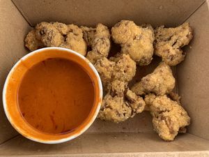 Buffalo cauliflower  at Watercourse Foods in Denver
