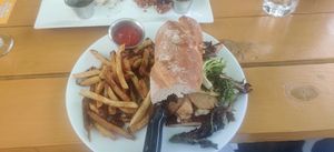 Turkey and brie sandwich at Watercourse Foods in Denver