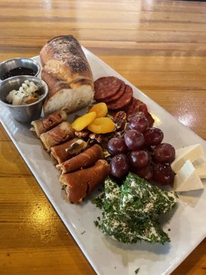 Charcuterie board at Watercourse Foods in Denver