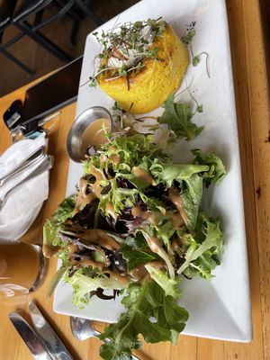 Spinach and kale frittata   at Watercourse Foods in Denver