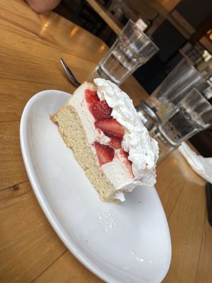 Strawberry shortcake cheesecake  at Watercourse Foods in Denver