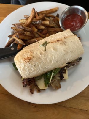 Turkey and Brie sandwich  #Veganuary at Watercourse Foods in Denver
