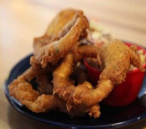 onion rings at Watercourse Foods in Denver