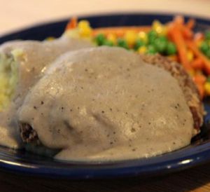 creamy gravy perfection at Watercourse Foods in Denver
