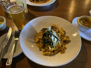 Pumpkin Alfredo  at Watercourse Foods in Denver