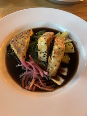 Sesame crusted tofu   at Watercourse Foods in Denver