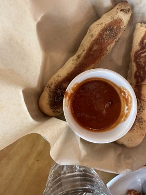 Breadsticks were great   at Watercourse Foods in Denver