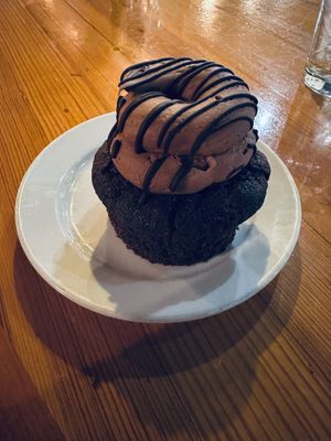 Death by chocolate cupcake  at Watercourse Foods in Denver