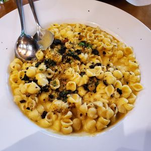 Mac & cheese at Watercourse Foods in Denver