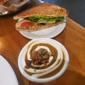 Club sandwich at Watercourse Foods in Denver