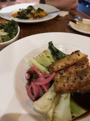 Sesame encrusted tofu   at Watercourse Foods in Denver