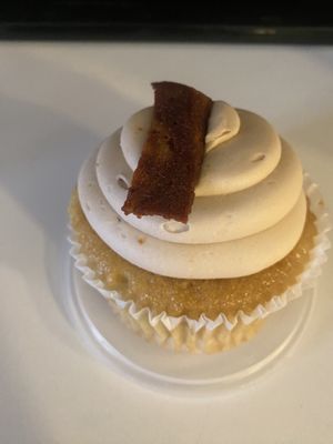 maple bacon cupcake  at Watercourse Foods in Denver