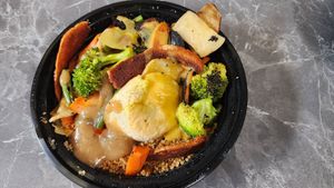 Quinoa Hash at Watercourse Foods in Denver