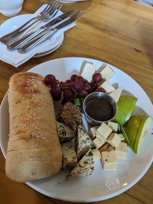 Cheese plate at Watercourse Foods in Denver