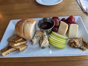 Cheese plate at Watercourse Foods in Denver