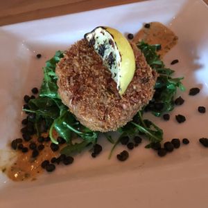 Amazing Crab Cake at Watercourse Foods in Denver