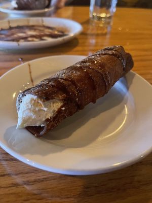 Chunnoli (churro cannoli)   at Watercourse Foods in Denver