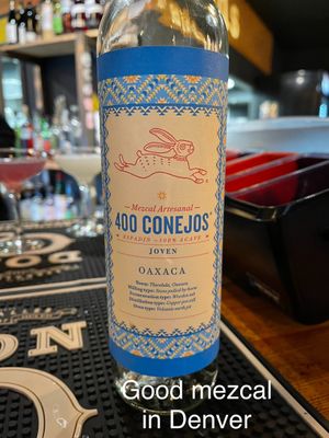 Will be looking for this mezcal at home   at Watercourse Foods in Denver