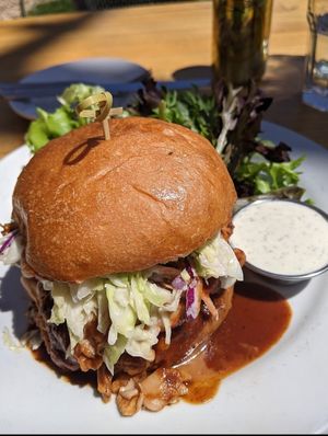 Pull Jackfruit Sandwiches at Watercourse Foods in Denver