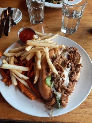 Classic philly at Watercourse Foods in Denver