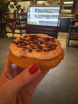 Pumpkin Cookie with Lemon Cream Cheese Frosting   at Watercourse Foods in Denver