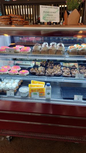 Sweets on display at Watercourse Foods in Denver