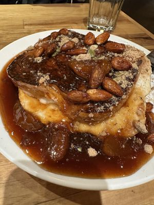 One of the best vegan restaurants I’ve ever eaten at! Pictured is the seitan buffalo wings, and peach stuffed French toast. We scoured the fried oyster mushroom and mashed potato at Watercourse Foods in Denver
