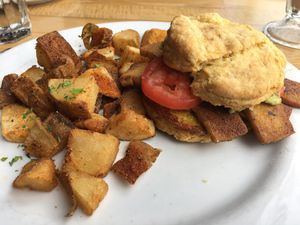 Breakfast sandwich  at Watercourse Foods in Denver