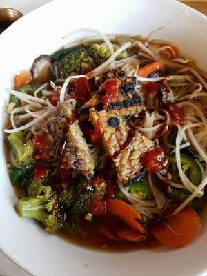 Vietnamese tempeh bowl at Watercourse Foods in Denver