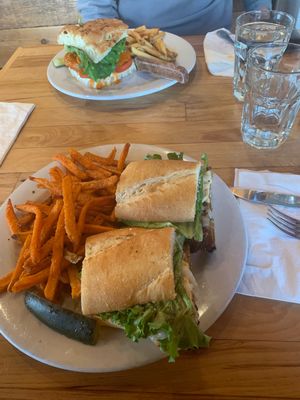 The Cuban & The Buffalo Tempeh  at Watercourse Foods in Denver