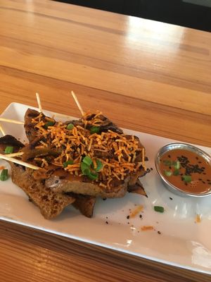 Seitan Satay tastes too much like steak at Watercourse Foods in Denver