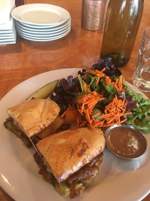 Incredible Cuban Sandwich and House Salad w/ Maple Dijon  at Watercourse Foods in Denver
