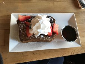 French toast at Watercourse Foods in Denver