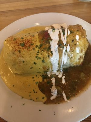 Breakfast burrito  at Watercourse Foods in Denver