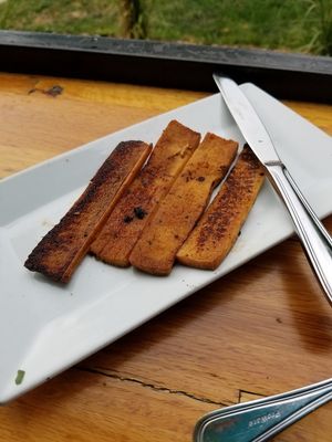 Tofu Bacon at Watercourse Foods in Denver