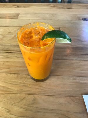 Ginger and carrot 🥕  at Watercourse Foods in Denver