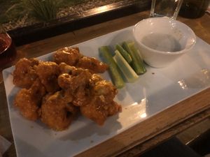 Cauliflower wings  at Watercourse Foods in Denver