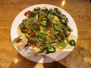 The nachos! Yum! at Watercourse Foods in Denver