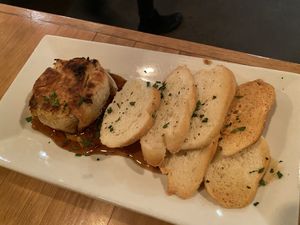 Baked brie!!! at Watercourse Foods in Denver